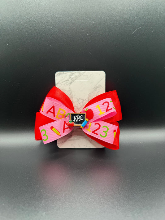 Red Hair Bow & Clip